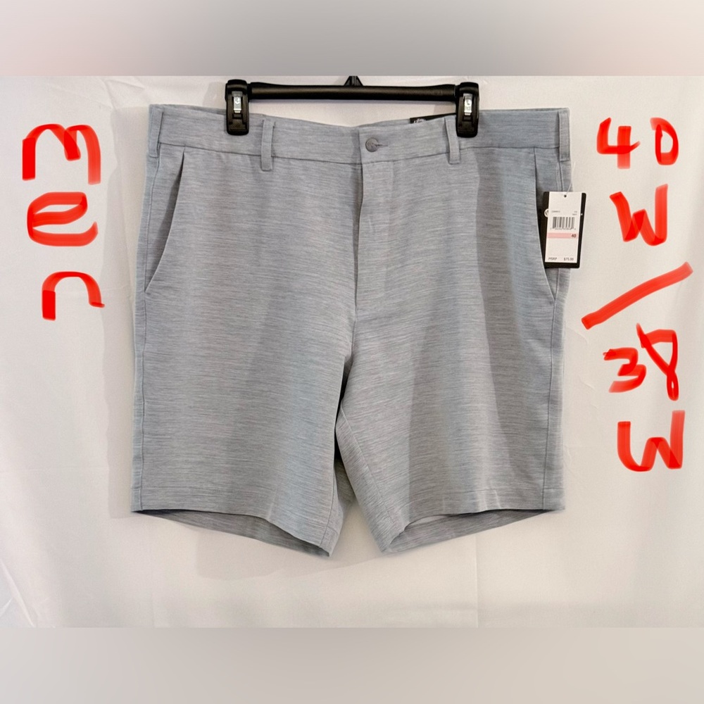 Callaway Men's Light Gray Flat Front Shorts